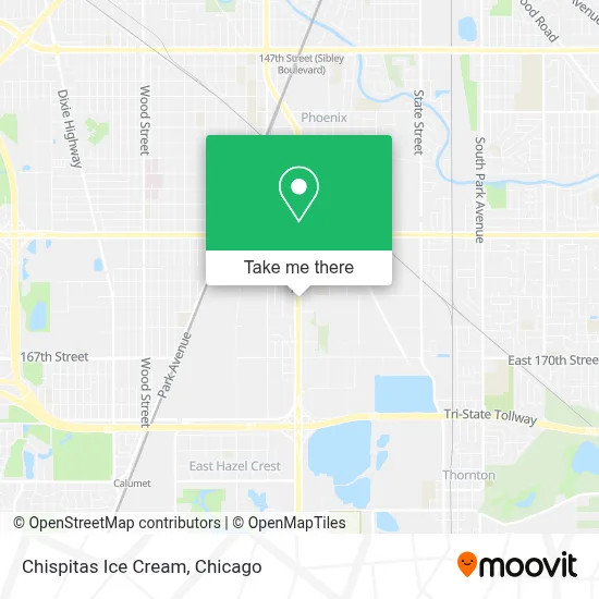 Chispitas Ice Cream map