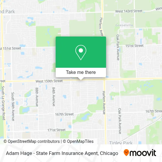 Adam Hage - State Farm Insurance Agent map