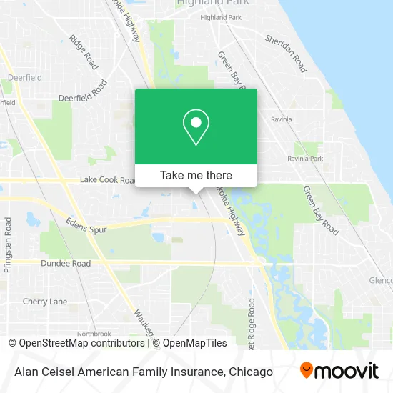 Alan Ceisel American Family Insurance map