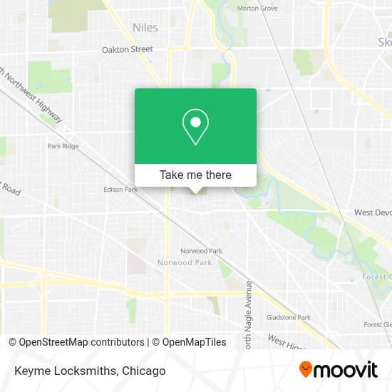 Keyme Locksmiths map