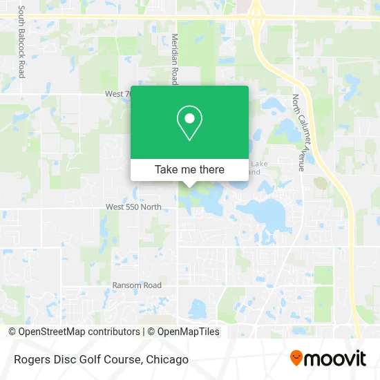 Rogers Disc Golf Course map