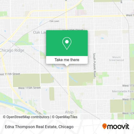 Edna Thompson Real Estate map