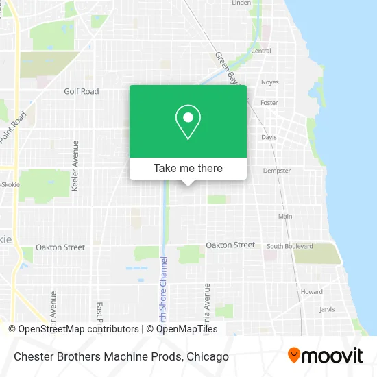 Chester Brothers Machine Prods map