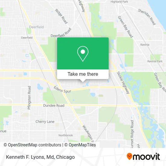 Kenneth F. Lyons, Md map