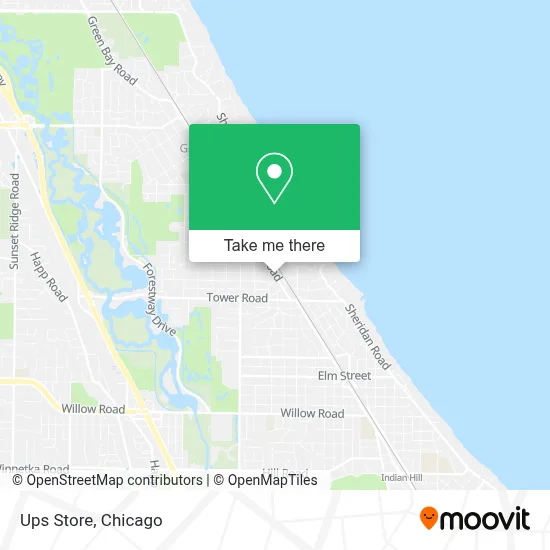 Ups Store map