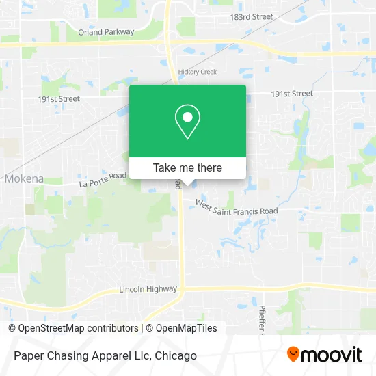 Paper Chasing Apparel Llc map