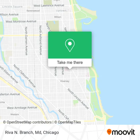 Riva N. Branch, Md map