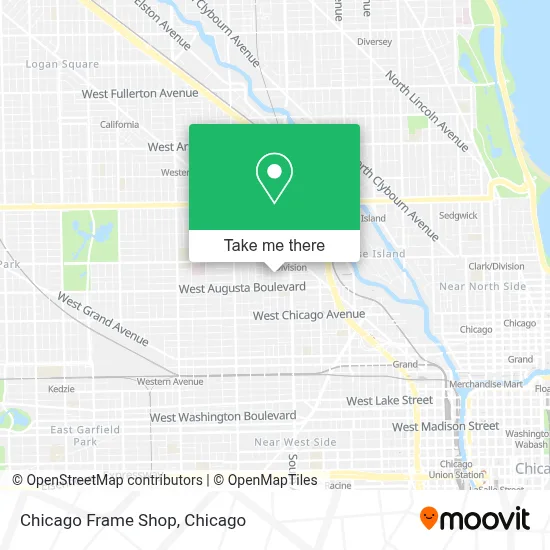 Chicago Frame Shop map