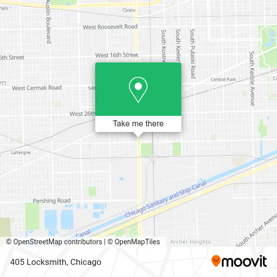 405 Locksmith map