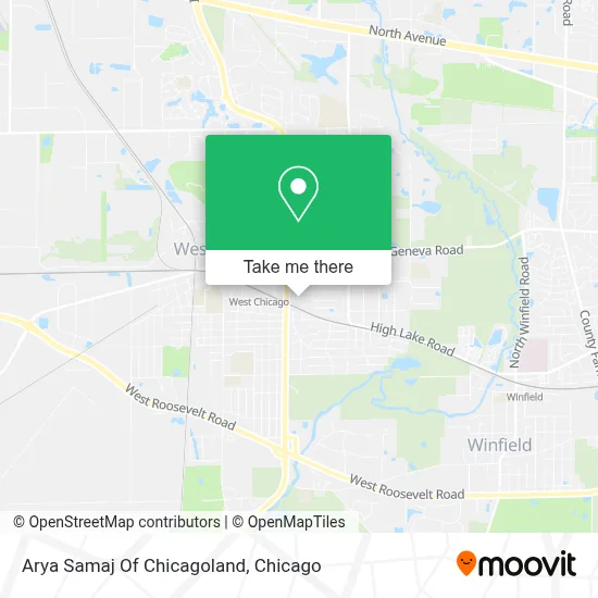 Arya Samaj Of Chicagoland map