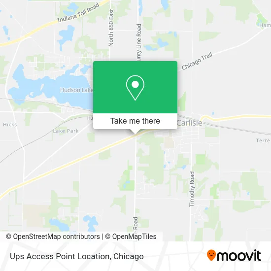 Ups Access Point Location map