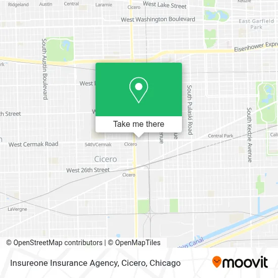 Insureone Insurance Agency, Cicero map