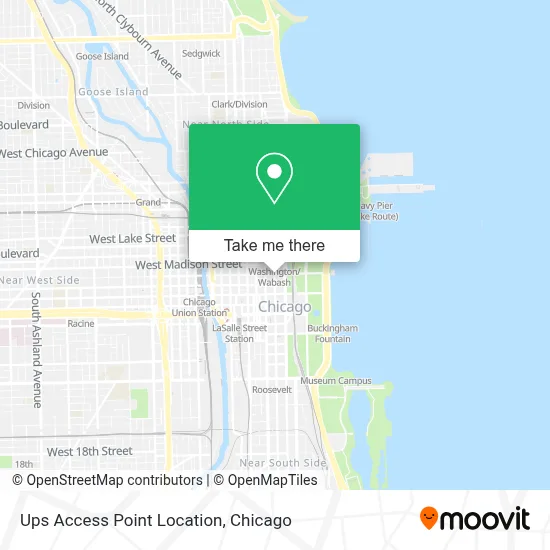 Ups Access Point Location map