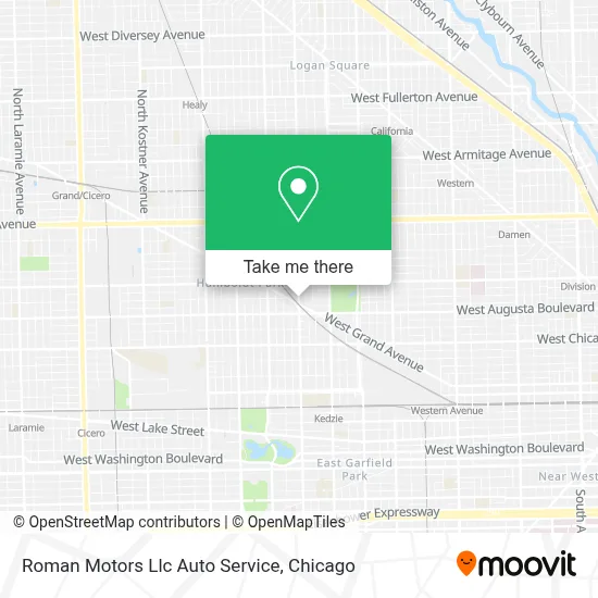 Roman Motors Llc Auto Service map