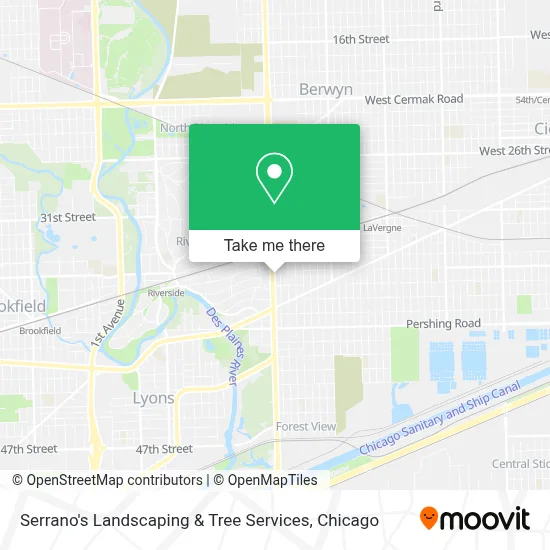 Serrano's Landscaping & Tree Services map