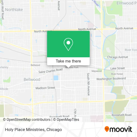 Holy Place Ministries map