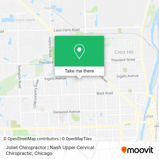 Joliet Chiropractor | Nash Upper Cervical Chiropractic map