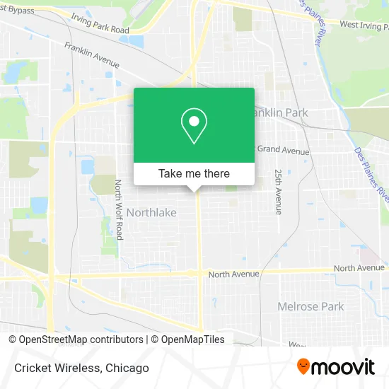 Cricket Wireless map