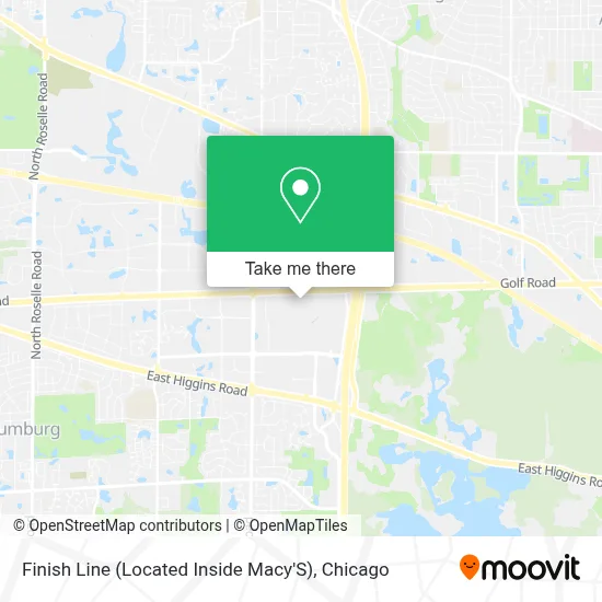 Finish Line (Located Inside Macy'S) map
