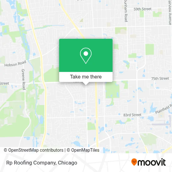 Rp Roofing Company map