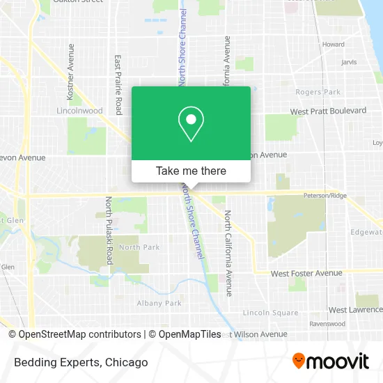 Bedding Experts map