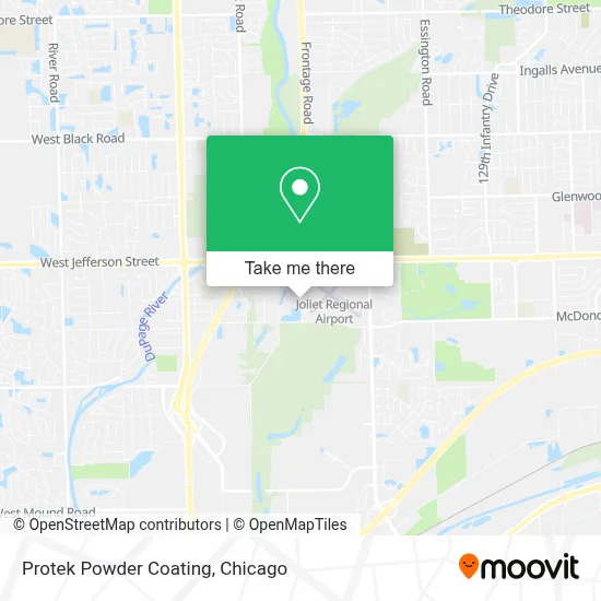 Protek Powder Coating map