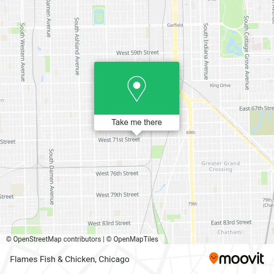 Flames Fish & Chicken map