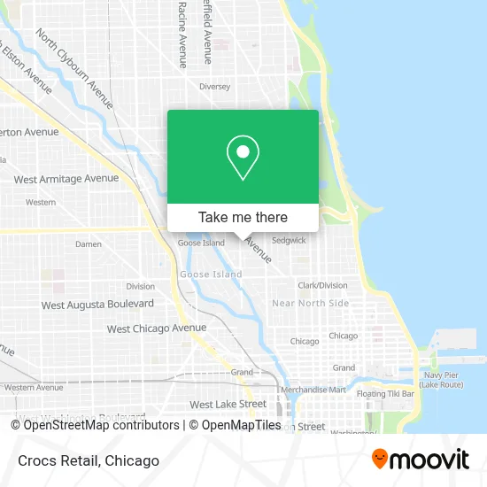 Crocs Retail map