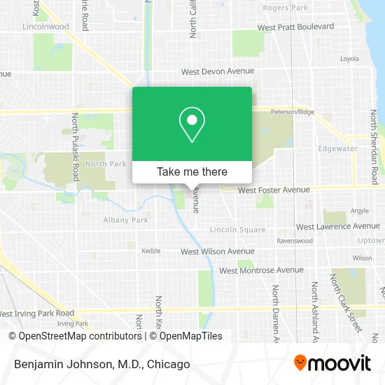 Benjamin Johnson, M.D. map