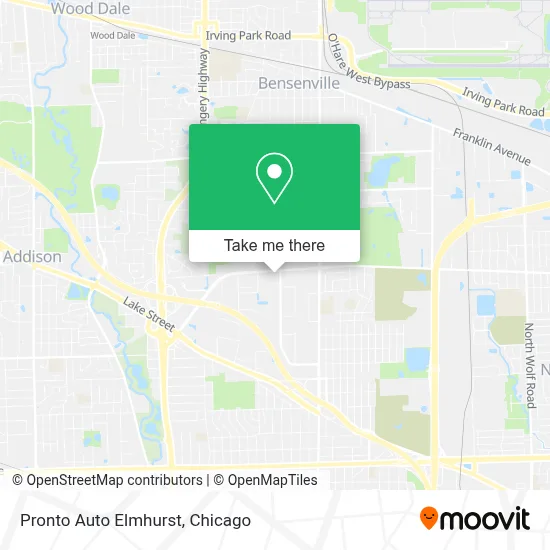 Pronto Auto Elmhurst map