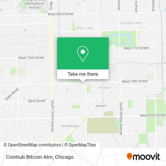 Coinhub Bitcoin Atm map