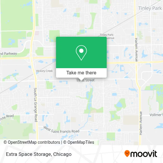 Extra Space Storage map