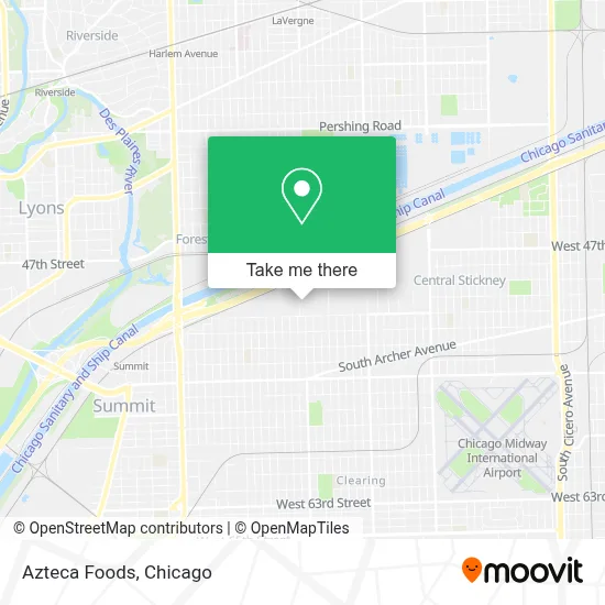 Azteca Foods map