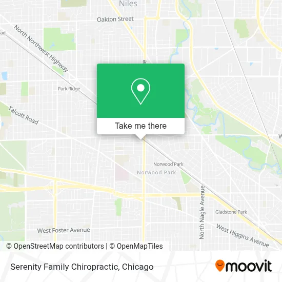 Serenity Family Chiropractic map