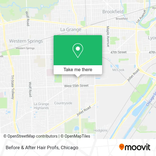 Before & After Hair Profs map