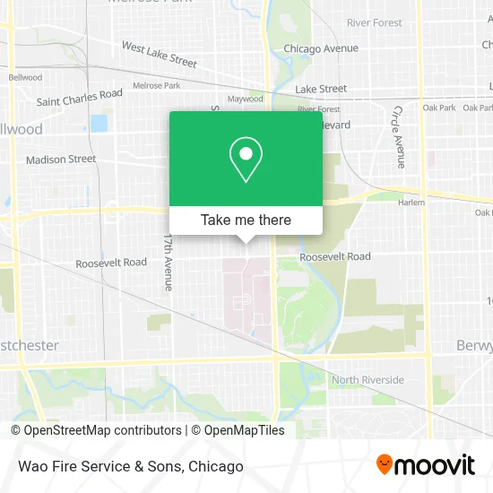 Wao Fire Service & Sons map