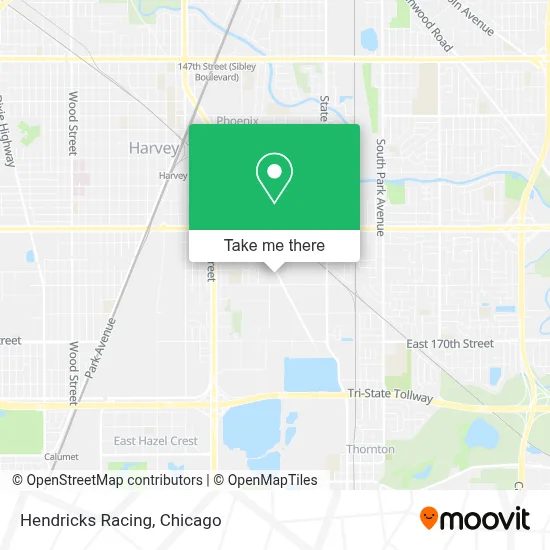 Hendricks Racing map