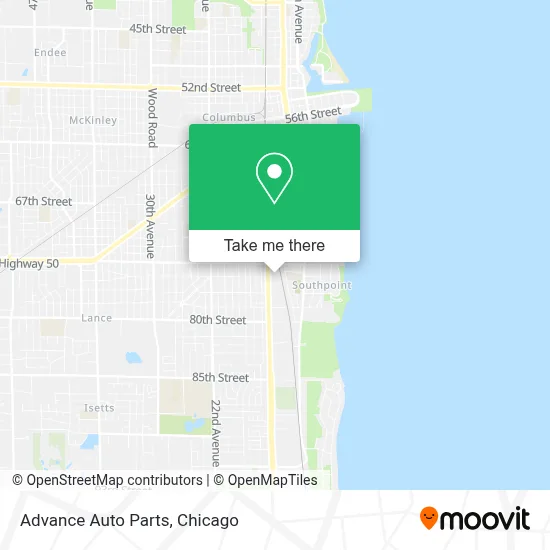 Advance Auto Parts map