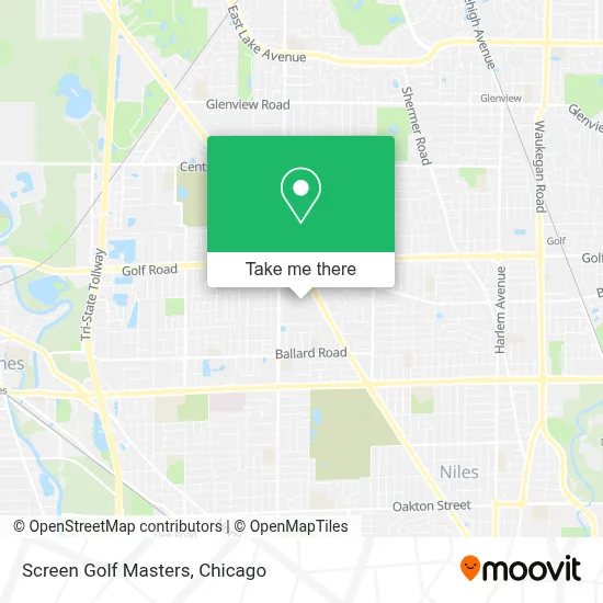 Screen Golf Masters map