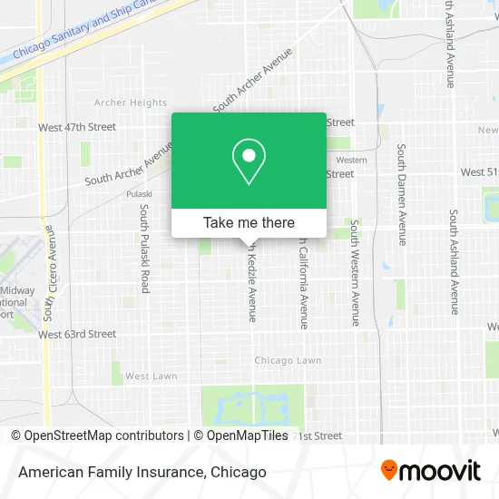 American Family Insurance map