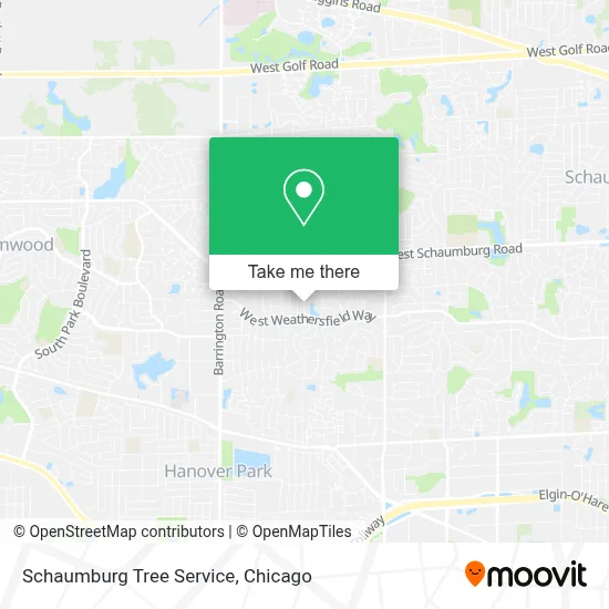 Schaumburg Tree Service map