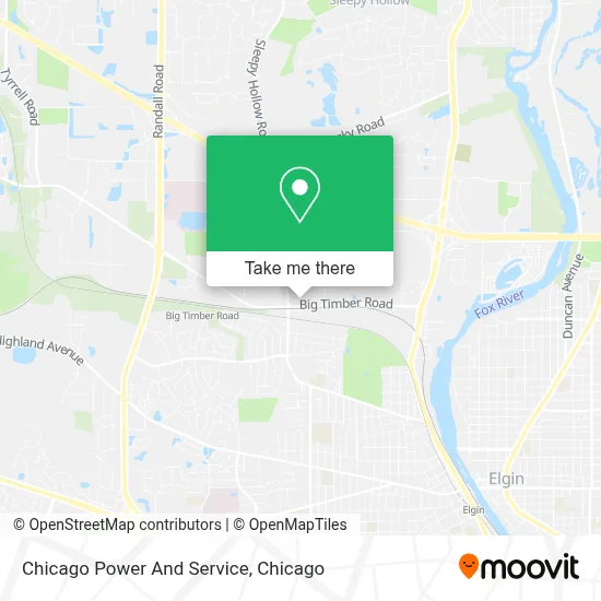 Chicago Power And Service map