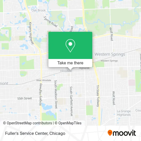 Fuller's Service Center map
