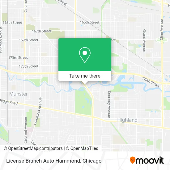 License Branch Auto Hammond map