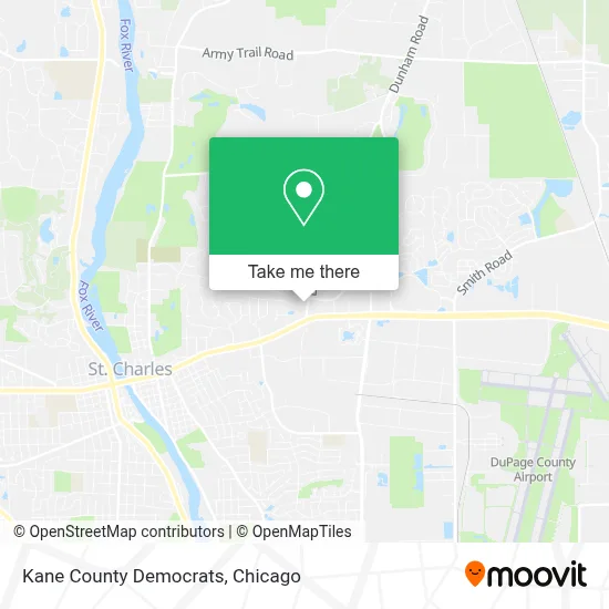 Kane County Democrats map