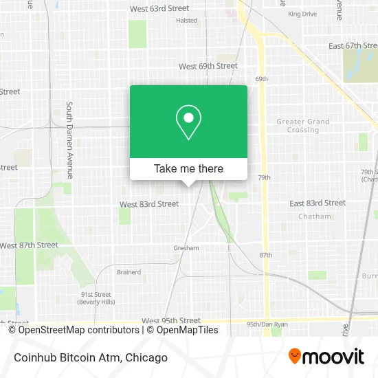 Coinhub Bitcoin Atm map
