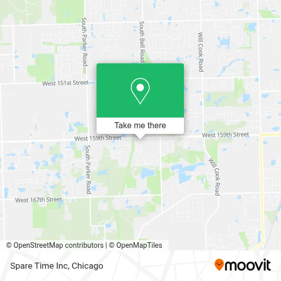 Spare Time Inc map