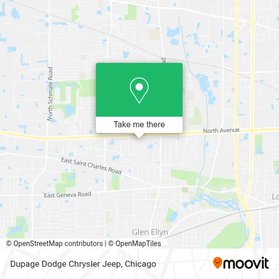 Dupage Dodge Chrysler Jeep map