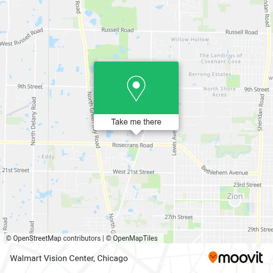 Walmart Vision Center map