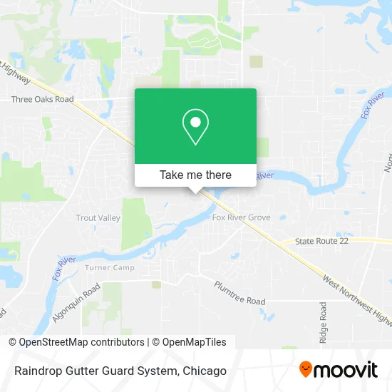 Raindrop Gutter Guard System map